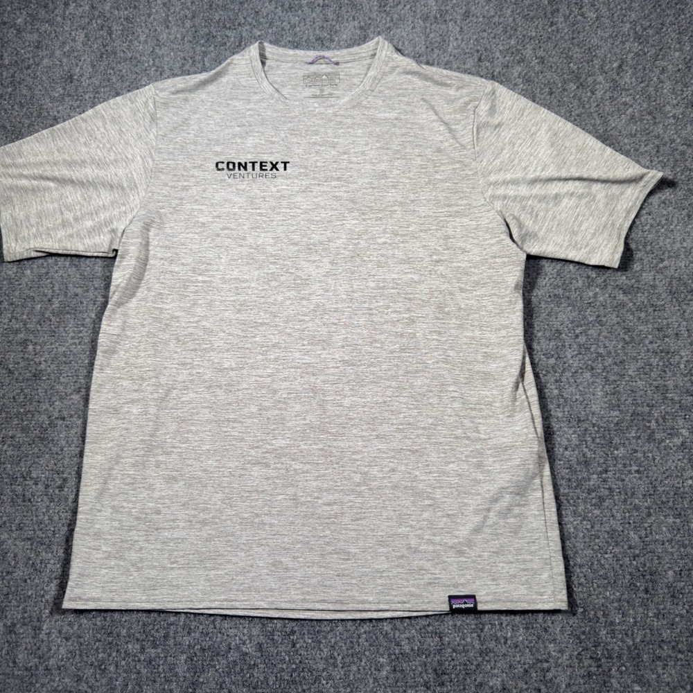 Patagonia Capilene Cool Daily T-Shirt Mens Small Grey Lightweight Quick-Dry